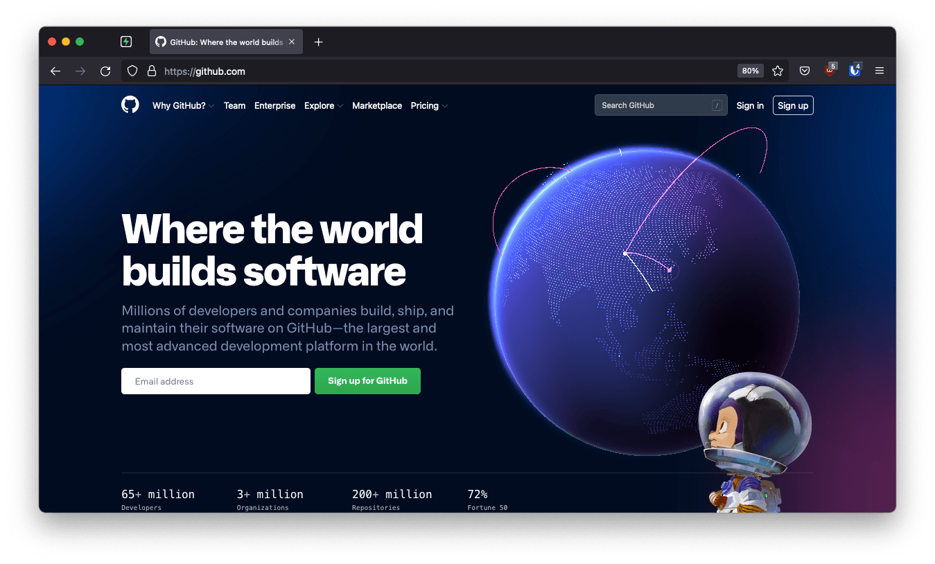 GitHub Developer Portal.